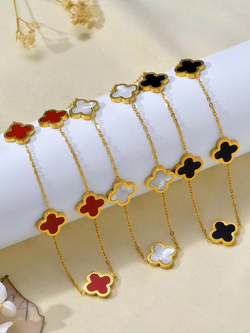 Счастливое ожерелье из четырехлистного клевера