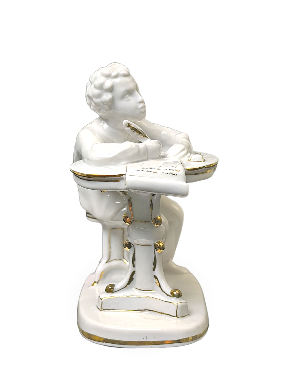 Фарфоровая статуэтка "Юный Пушкин", ЛФЗ, 1960 - 1970 гг.