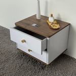 Тумба прикроватная подвесная ROYAL 5302 эко (Дуб Веллингтон-р.золото)