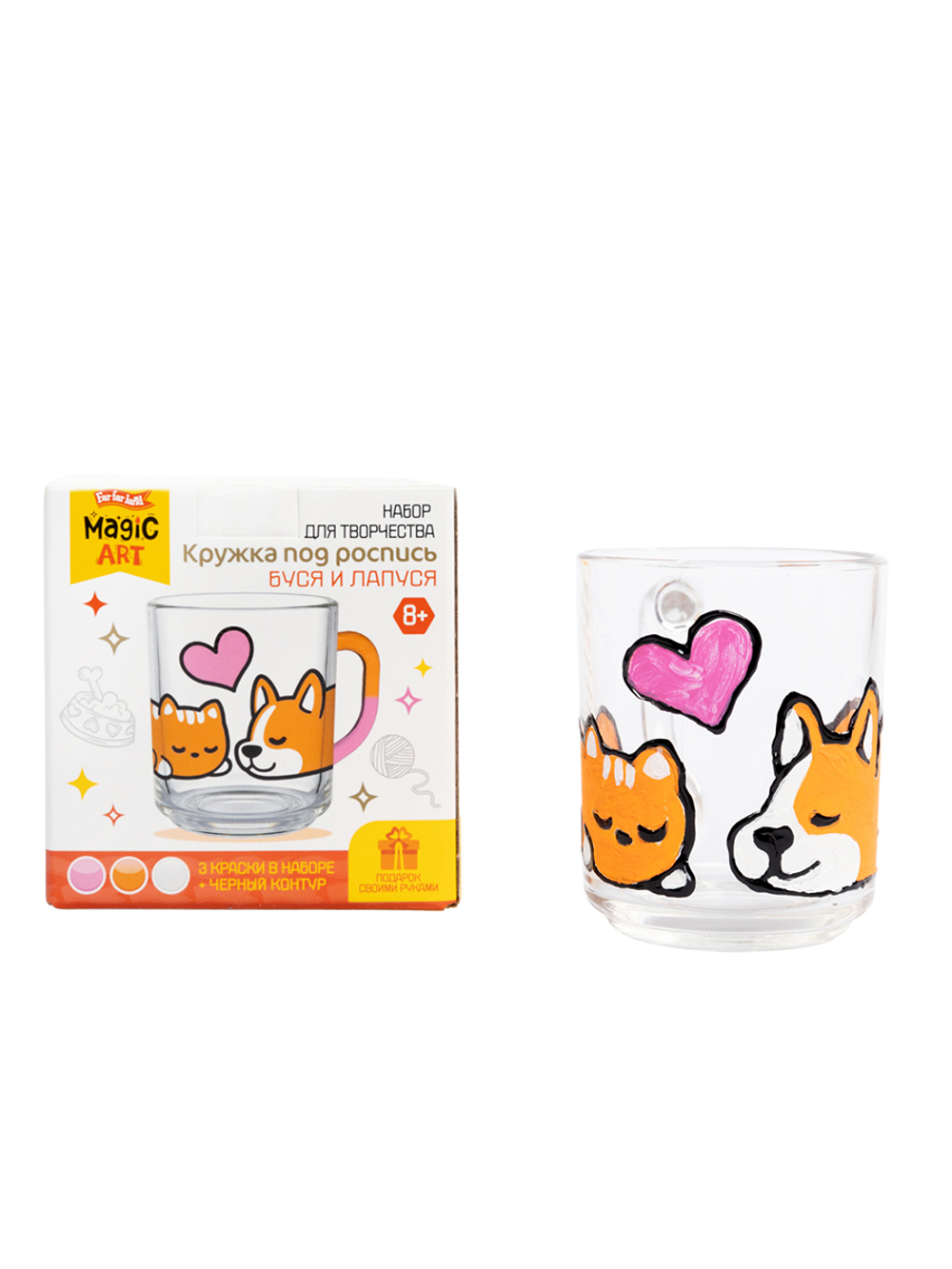 Набор для творчества Кружка под роспись Буся и Лапуся