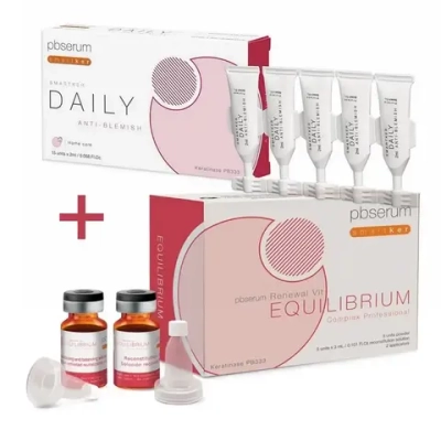 Renewal Vit Equilibrium Complex+Daily Anti-Blemish PBSerum | Полный комплекс при хроностарении, акне и рубцах