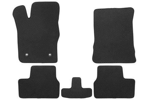 Коврики в салон для LADA ВАЗ Калина I, II 2004-2018 (черная окантовка), 5шт. арт.EVA.B.0505200422110K