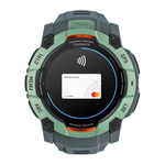 Спортивные часы Garmin Instinct 3, 50 мм, AMOLED, силиконовый ремешок сумеречного цвета Безель цвета «южные тропики», AMOLED-дисплей. Ремешок с классической застёжкой — на запястье обхватом 141–213 мм