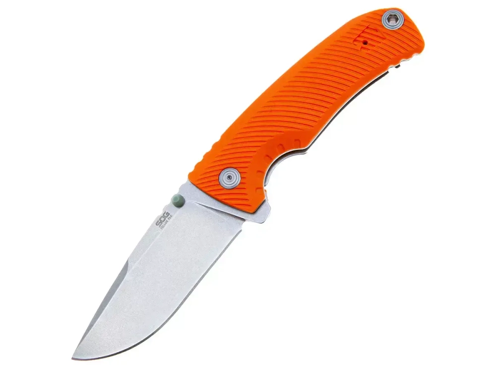 Нож складной SOG Tellus FLK Blaze, сталь Cryo 440C, рукоять GRN (SOG-14-06-03-43)