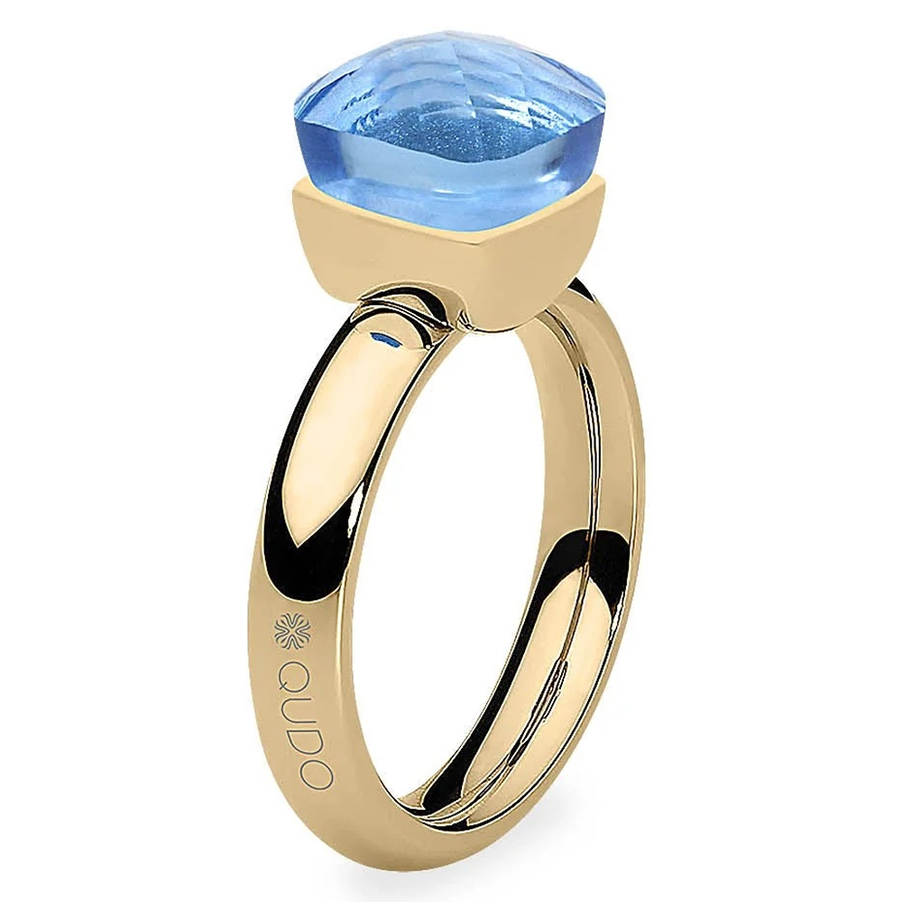 Кольцо Qudo FIRENZE 17.2 (G) Light Sapphire 107001/40-4715 17.2 размер 17,2