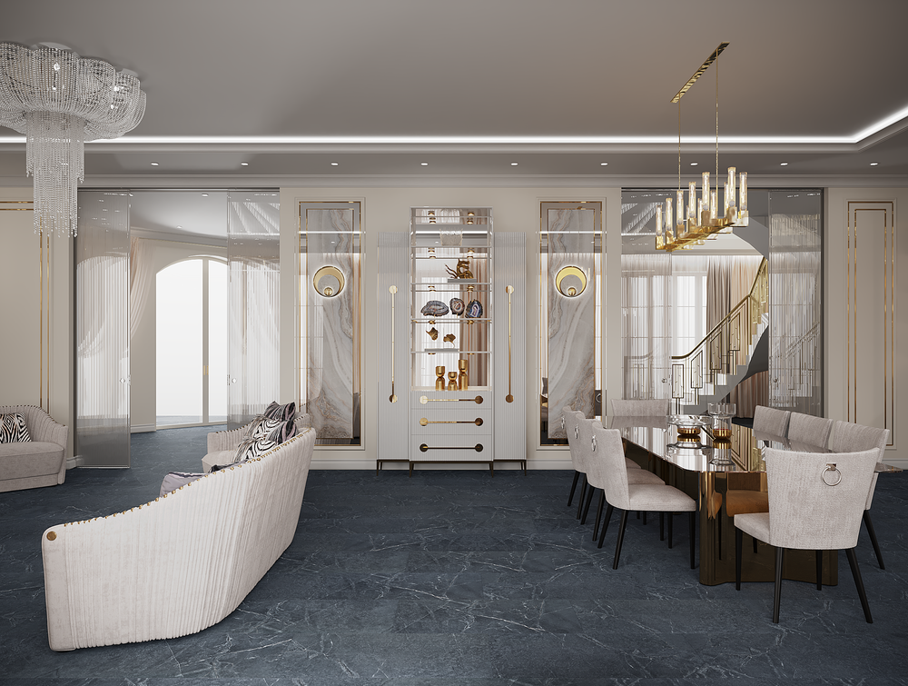 LVT-плитка VINILAM 91909 Ионический Мрамор (4,513м2) клеевой