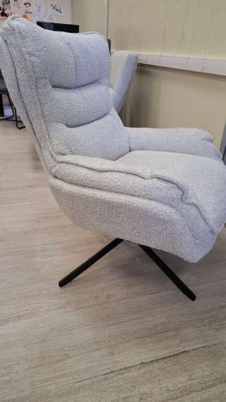 Крутящееся кресло Sander, серо-бежевое