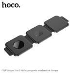 Беспроводная зарядка HOCO CQ4  3в1 15W (черный)