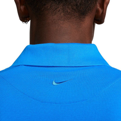 Мужское теннисное поло Nike Rafa Slim Polo - light photo blue/light lemon twist