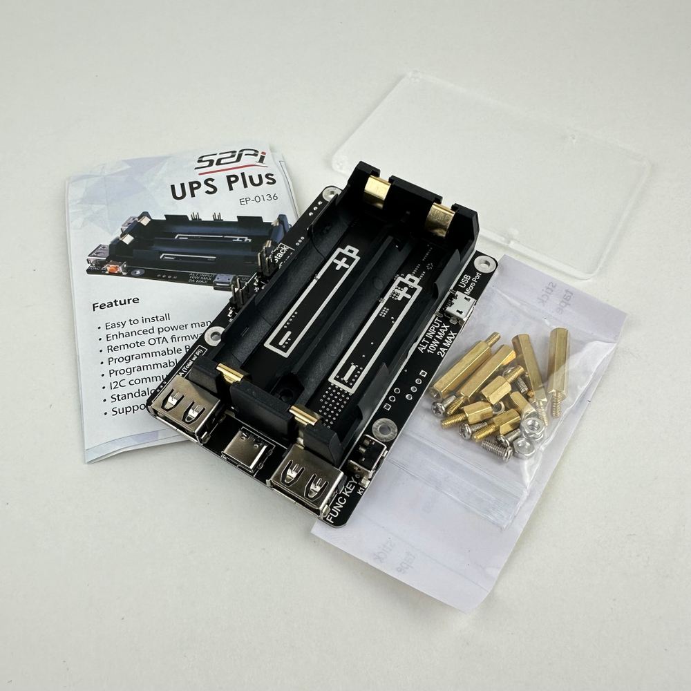 Источник бесперебойного питания для Raspberry Pi ИБП (резервное питание, через аккумулятор 18650)