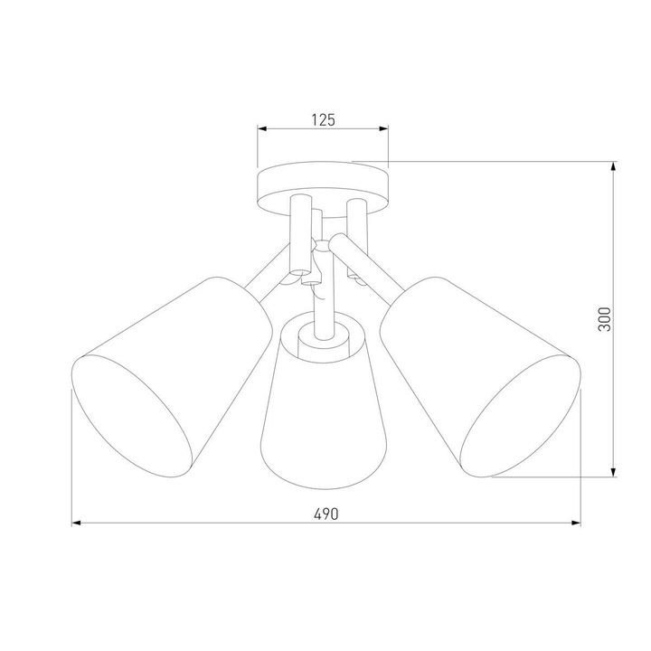 Потолочная люстра TK Lighting 665 Vaio 3
