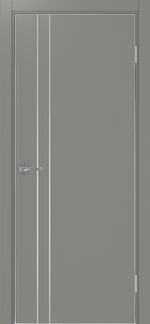 Межкомнатная дверь Optima Porte НЕАПОЛЬ 205 Молдинг SC (матовое серебро), Алюминиевая кромка SC (матовое серебро) с 4-х сторон