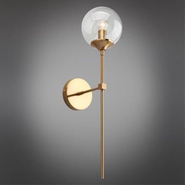 Настенный светильник 1*Е14 APL.908.01.01 латунь Dominika Aployt
