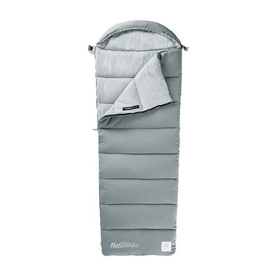 Спальный мешок Naturehike Envelope M400, (190+30)х80 см, серый, для активного отдыха, комфортная температура +1 C