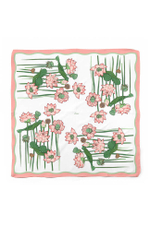 8393 Платок женский (молочный принт)