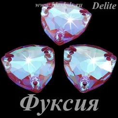Пришивной триллиант Solvo с 3 отверстиями, Фуксия Делайт