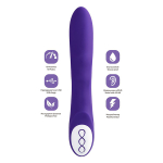 Нереалистичный фиолетовый вибратор 21см ToyFa L'eroina Syrin 561021