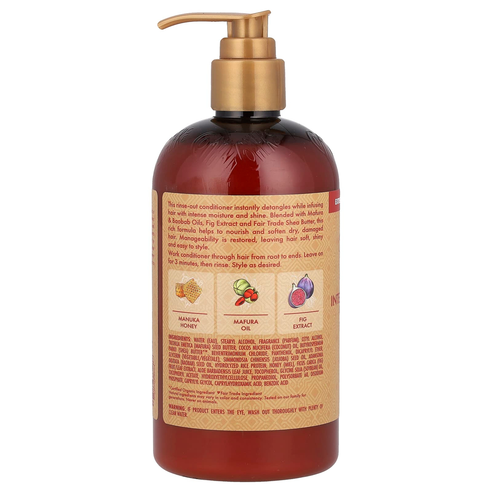 SheaMoisture, кондиционер для волос, с мёдом манука и маслом мафуры, интенсивное увлажнение, 384 мл (13 жидк. унций)