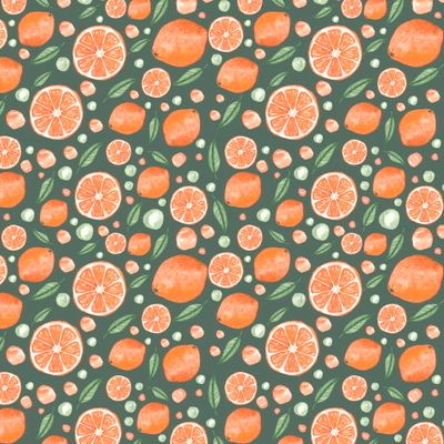 Апельсиновый бум (фон хаки)