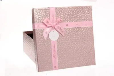 Коробка подарочная «Текстура» 27*27*11,5 см, розовый