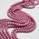 Жемчуг Майорка, оттенок "Hot Pink", шар 6мм, перламутрово-сатиновое улучшенное покрытие