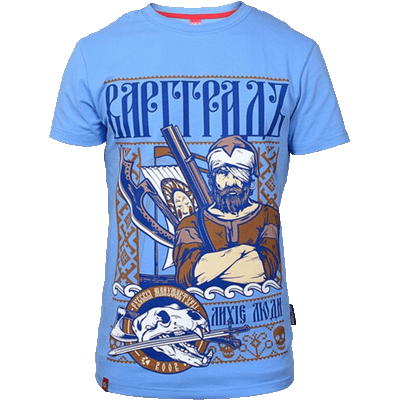 футболка Варгградъ "Лихие люди" голубая