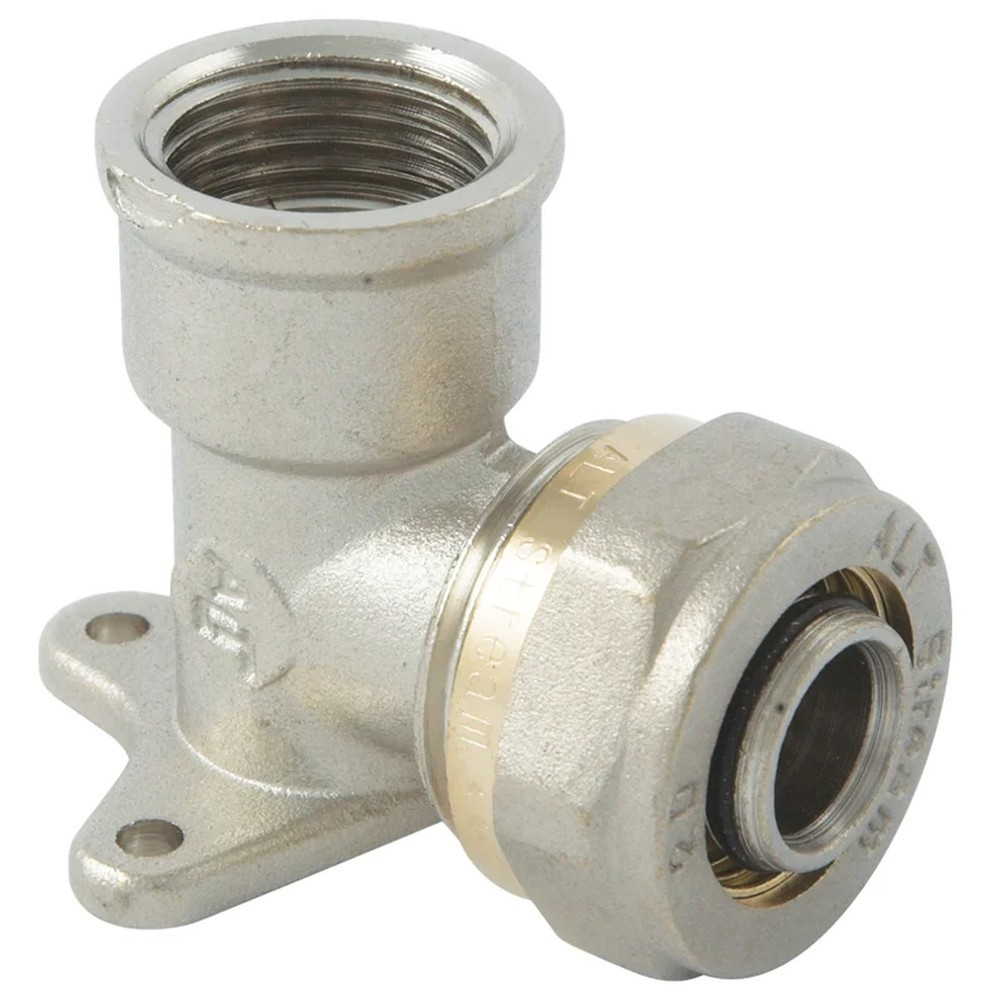 Угольник обжимной с креплением с ВР 20*1/2" внутренняя резьба (Altstream)