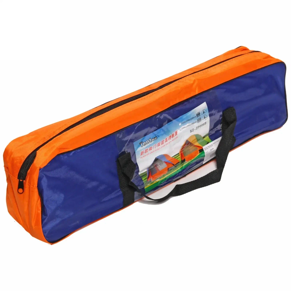 Палатка туристическая Десна-3 двухслойная, 200*200*135 см, цвет жёлто-зелёный