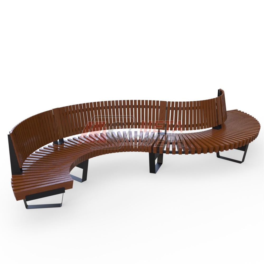 Скамейка Rail Road 02 Змейка