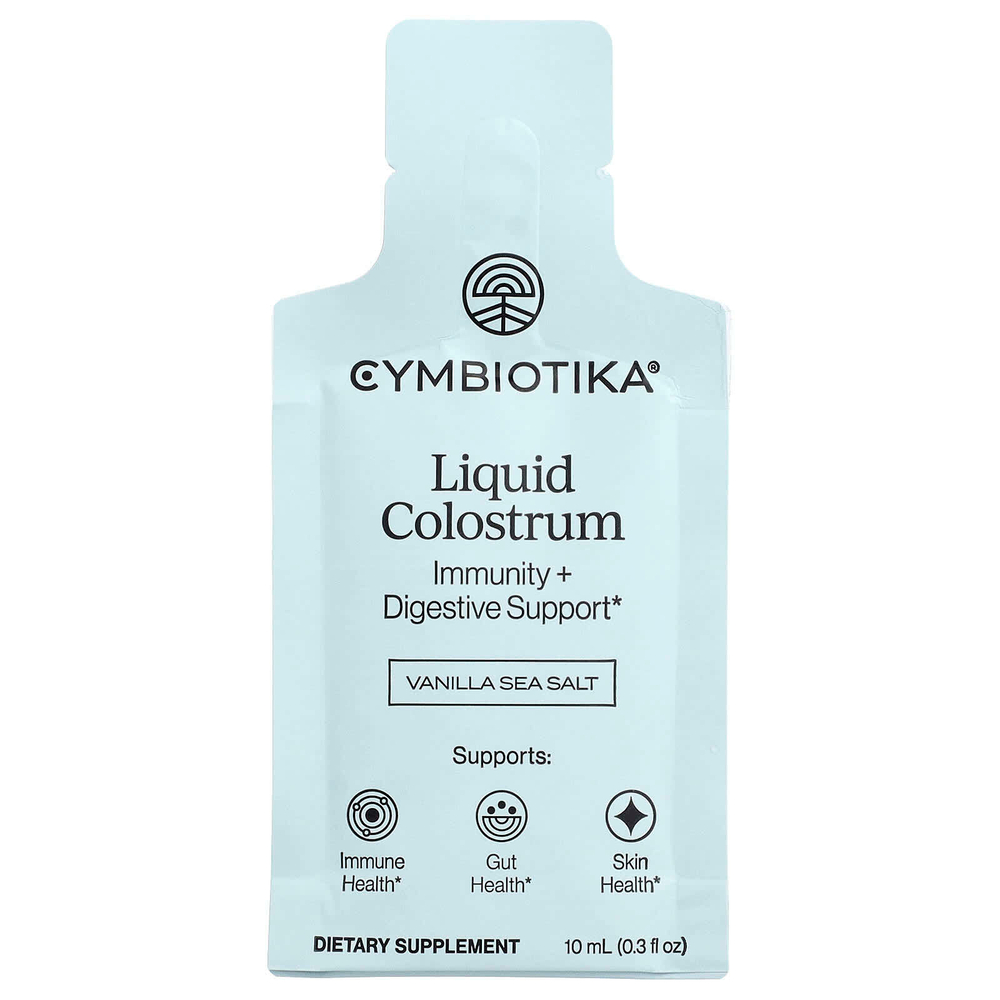 Cymbiotika, молозиво, ваниль и морская соль, 26 пакетиков по 10 мл (0,3 жидк. унции)