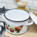 Кастрюля 3л цилиндрическая с рисунком 21256