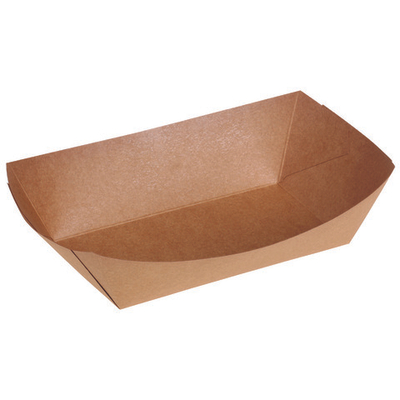 Лоток из крафт картона Boat Tray M 150х85х43 мм 1/(100)/1000