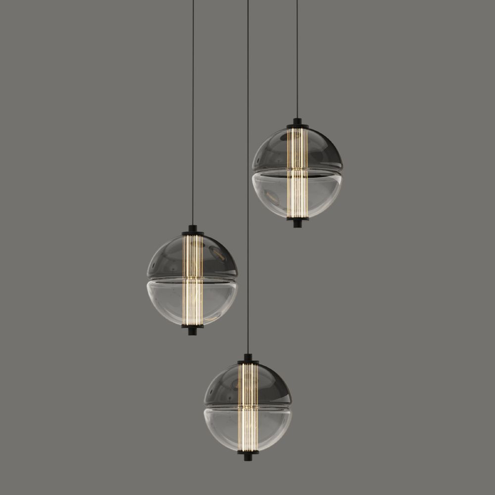 Подвесной светильник MD24022079-3A black/smoky