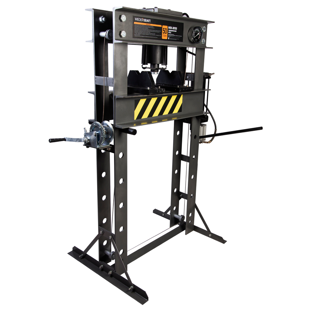 WDK-80150 50T  Пресс пневмогидравлический 50т, ход штока 175мм, раб. диапазон 0-890мм