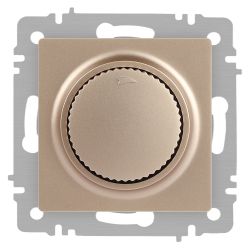 Светорегулятор Intro Accent 6-401-04 поворотный, 600Вт 230В, IP20, СУ, шампань | Intro