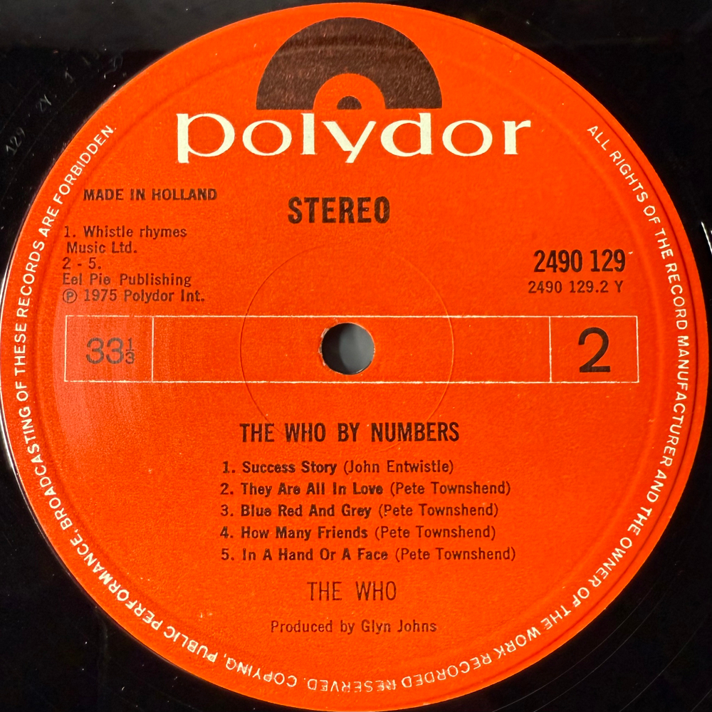 The Who - The Who By Numbers (Англия 1975г.)