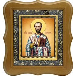 Иоанн Златоуст Святитель. Икона на холсте.