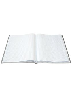 Книга учета А4 96 листов клетка офсет бумвинил, синий