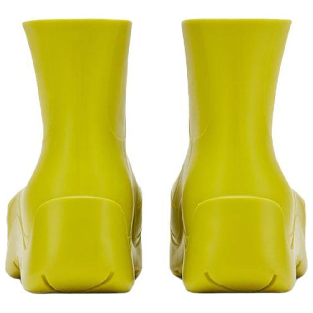 Bottega Veneta Puddle Rain Boots Rubber Classic Ankle Boots Men"s Neon Green
