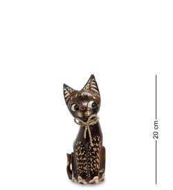 Decor and Gift 99-094 Фигурка «Кошка» н-р из трех 30,25,20 см (албезия, о.Бали)