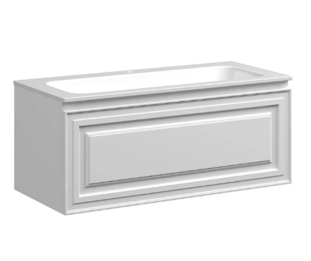 Тумба подвесная SANCOS Very 995х445х406, c одним  ящиком оснащенным доводчиками, Bianco , арт.VR100W