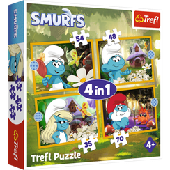 Puzzles - "4w1" - Life in the Smurf Village / IMPS Smerfy The Movie 2025