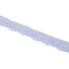 Кружево эластичное голубое 3 см