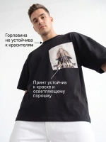 Футболка для колориста устойчивая к красителю с карманом Кот