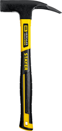 STAYER Hercules, 600 г, молоток кровельщика с фиберглассовой рукояткой, Professional (20201_z01)