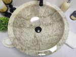 Раковина из оникса Bowl Grey Medium BO-60006 45*45*17