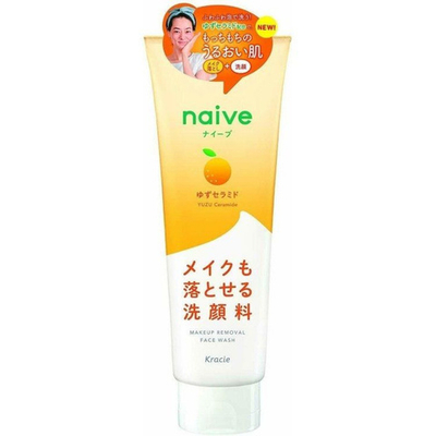 Пенка для умывания и снятия макияжа с церамидами юдзу 200 г Naive Cleansing Foam Yuzu Ceramide