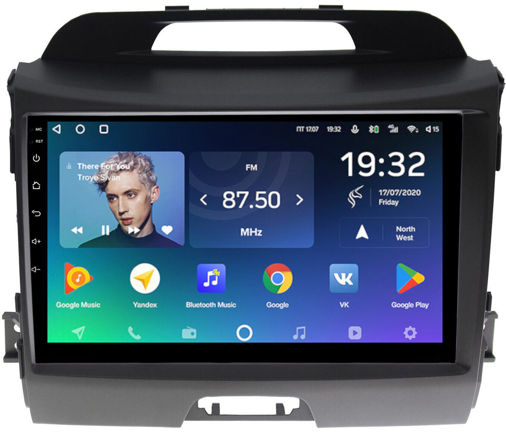 Магнитола для KIA Sportage 3 2010-2016 (без штатного усилителя) - Teyes SPRO+ монитор 9" IPS на Android 10, ТОП процессор, 4Гб+32Гб, 4G SIM-слот