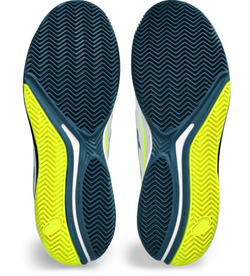 Мужские кроссовки теннисные Asics Gel-Resolution 9 Clay - white/restful teal