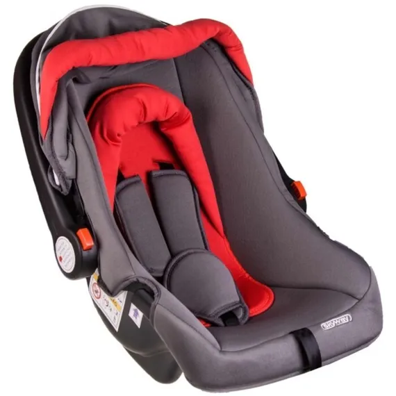 Автокресло детское 0+ гр Skyway Егоза (0-13 кг/ 0-1 лет) Серо-красное, S02801018